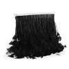 Prýmek - krocaní peří 9-14 cm (Balení 1 m, Varianta černá)