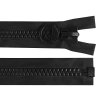 Kostěný zip extra velký No 20 délka 50 cm, 55 cm (Balení 1 ks, Varianta 2 (55 cm) černá)