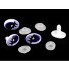 Oči s pojistkou 12x17 mm (Balení 4 sada, Varianta 2 fialová)