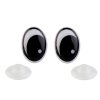 Oči s pojistkou 11x15 mm (Balení 4 sada, Varianta černá)