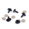 Čumák / oči s pojistkou 11x15 mm (Balení 5 sada, Varianta černá)