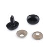 Čumák / oči s pojistkou 13x16 mm (Balení 5 sada, Varianta černá)