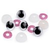 Oči glitrové s pojistkou Ø20 mm (Balení 4 sada, Varianta 4 fialová)