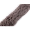 Našívací oděvní / dekorační kožešina plochá šíře 9 cm (Balení 1 m, Varianta 1 přírodní stř. černá)