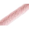 Všívací oděvní / dekorační kožešina kulatá šíře 3 cm (Balení 1 m, Varianta 1 Off White)