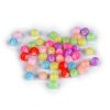 Plastové korálky Ø8 mm se srdíčkem (Balení 10 g, Varianta 1 žlutá světlá)