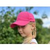 Dětská bavlněná kšiltovka (Balení 1 ks, Varianta 3 růžová střední)