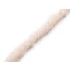 Oděvní / dekorační kožešinový proužek plochý, řezaný šíře 1,5 cm (Balení 1 m, Varianta 1 krémová nejsvět.)