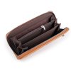 Dámská peněženka / dokladovka prošívaná 10x19 cm (Balení 1 ks, Varianta 1 hnědá koňak)