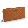 Dámská peněženka / dokladovka prošívaná 10x19 cm (Balení 1 ks, Varianta 1 hnědá koňak)