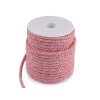Kroucená šňůra dvoubarevná Ø6 mm macrame (Balení 25 m, Varianta 5 (C 4) béžová)