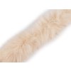 Všívací oděvní / dekorační kožešina kulatá šíře 7 cm (Balení 1 m, Varianta 1 Off White)
