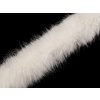 Všívací oděvní / dekorační kožešina kulatá šíře 7 cm (Balení 1 m, Varianta 1 Off White)