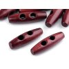 Dřevěný knoflík oliva 12x40 mm (Balení 10 ks, Varianta 1 přírodní lakované)