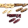 Dřevěný knoflík oliva 12x40 mm (Balení 10 ks, Varianta 1 přírodní lakované)