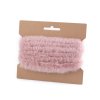 Oděvní / dekorační kožešinový proužek plochý, řezaný šíře 2 cm (Balení 1 ks, Varianta 1 Off White)