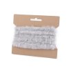 Oděvní / dekorační kožešinový proužek plochý, řezaný šíře 2 cm (Balení 1 ks, Varianta 1 Off White)