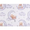 Bavlněná plenkovina / mušelín medvídek (Balení 1 m, Varianta (297T) bílá)