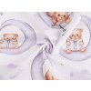 Bavlněná plenkovina / mušelín medvídek (Balení 1 m, Varianta (297T) bílá)