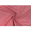 Bavlněné plátno červená kostka