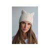 Dámská / dívčí zimní čepice s vlnou z angorského králíka (Balení 1 ks, Varianta 2 béžová světlá)