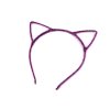 Chlupatá čelenka do vlasů kočka (Balení 36 ks, Varianta 7 fialová tmavá)