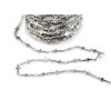 Řetízek z nerezové oceli křížek 4 a 5 mm metráž (Balení 1 m, Varianta 1 (4 mm) platina)