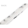 Všívací oděvní / dekorační kožešina kulatá zvířecí vzor šíře 4 cm (Balení 1 m, Varianta 1 Off White)