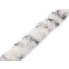 Všívací oděvní / dekorační kožešina kulatá zvířecí vzor šíře 4 cm (Balení 1 m, Varianta 1 Off White)