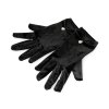 Společenské rukavice sametové s perlou (Balení 1 pár, Varianta černá)