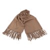 Zimní šála / pléd buklé s třásněmi 65x190 cm (Balení 1 ks, Varianta 1 béžová nejsv.)