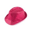 Klobouk s flitry na karneval a párty (Balení 1 ks, Varianta 4 pink)