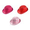 Klobouk s flitry na karneval a párty (Balení 1 ks, Varianta 4 pink)