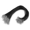 Splétaná šňůrka s karabinkou délka 45 cm (Balení 10 ks, Varianta 1 černá)