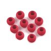 Plastové korálky matné s velkým průvlekem 10x12 mm (Balení 20 ks, Varianta 11 (4) růžová tmavá)