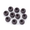 Plastové korálky matné s velkým průvlekem 11x14 mm (Balení 10 ks, Varianta 7 (52) černá)