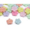 Plastové korálky hvězda, srdce, květ 20 g (Balení 1 sáček, Varianta 1 (13x13 mm) mix srdce)