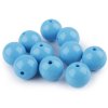 Plastové korálky Color Ø20 mm (Balení 10 ks, Varianta 16 modrá nebeská)