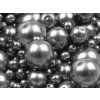 Skleněné voskové perly mix velikostí Ø4-12 mm (Balení 50 g, Varianta 18B stříbrná světlá)