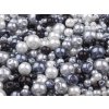 Skleněné voskové perly mix velikostí a barev Ø4-12 mm (Balení 50 g, Varianta 15 mix)