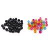Plastové korálky Transparent Ø8 mm (Balení 20 g, Varianta 5 černá)