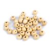 Dřevěné korálky Ø8-9 mm (Balení 20 g, Varianta 4 hnědá nejsvětlejší)
