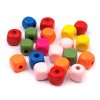Dřevěné korálky kostka 10x10 mm 2. jakost (Balení 20 g, Varianta mix)