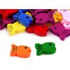 Dřevěné korálky ryba (Balení 20 ks, Varianta (12x19 mm) mix č. 2)