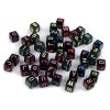 Plastové korálky s písmeny kostka 8x8 mm (Balení 25 ks, Varianta mix)