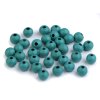 Dřevěné korálky Ø8 mm (Balení 20 g, Varianta 12 modrá azuro)