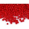 Rokajl 12/0 - 2 mm neprůhledný (Balení 50 g, Varianta 845 červená)