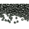 Rokajl 8/0 - 3 mm metalický, neprůhledný (Balení 50 g, Varianta QK36 stříbrná střední)
