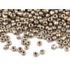 Rokajl 8/0 - 3 mm metalický, neprůhledný (Balení 50 g, Varianta QK36 stříbrná střední)