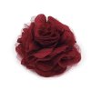 Brož / ozdoba růže Ø9 cm (Balení 1 ks, Varianta 21 bordó sv.)